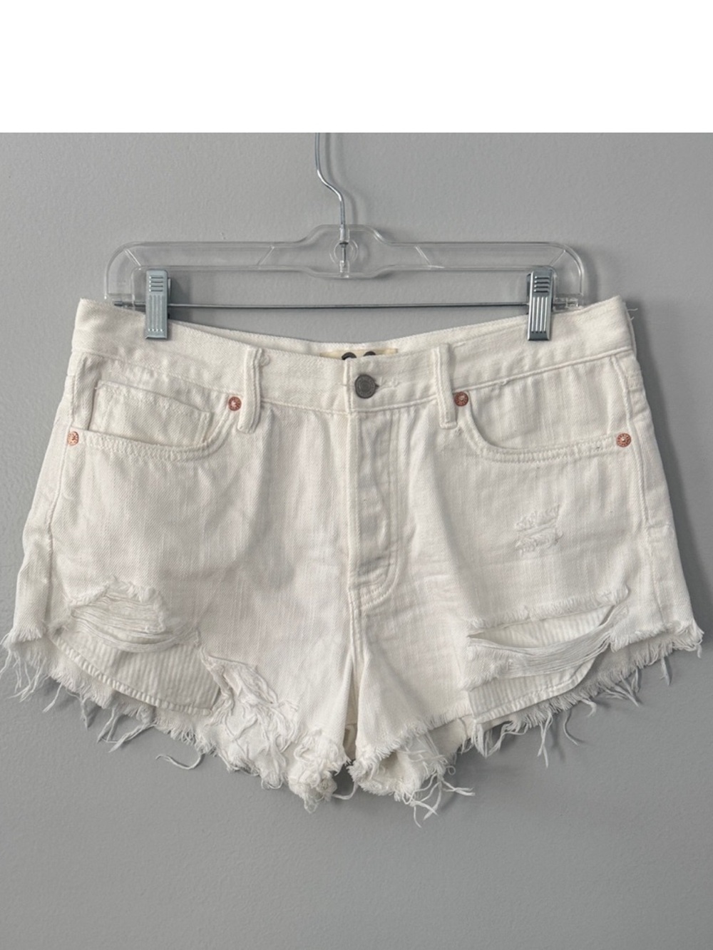 Free People We The Free Women's Shorts Size 28 White Summer Travel  Vacation